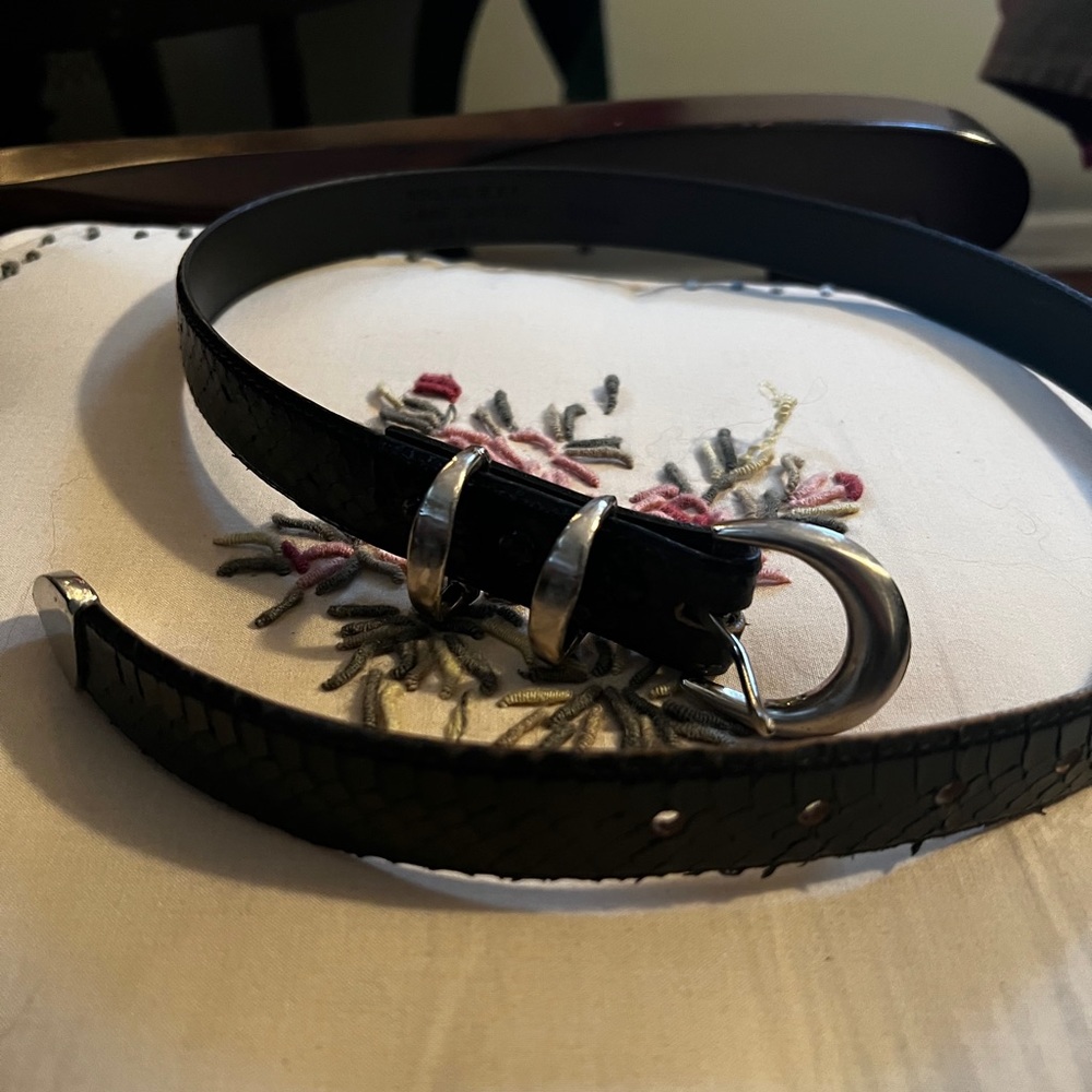 Apple ACC Of N.Y Snakeskin Belt